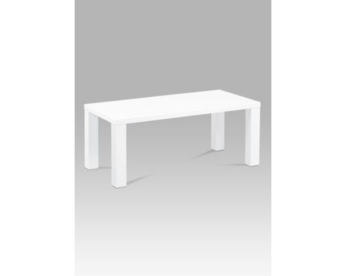 Konferenční stolek 120x60x50, vysoký lesk bílý AHG-502 WT