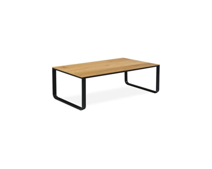 Konferenční stolek 105x55x33, MDF divoký dub, kov černý mat CT-1017 OAK