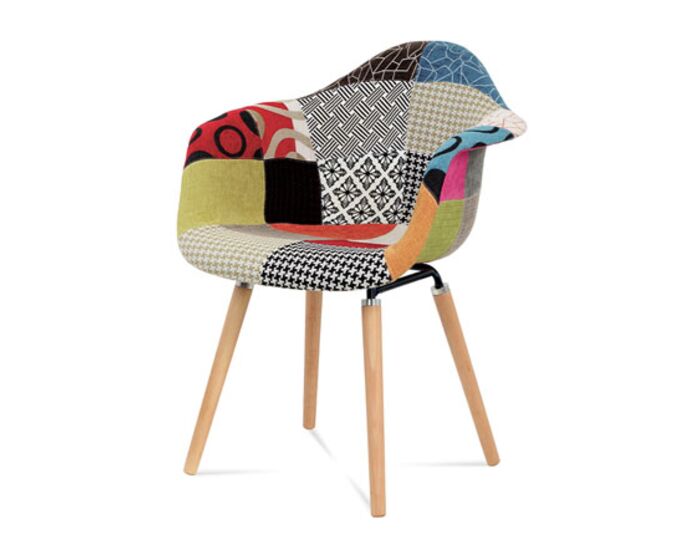 Jídelní židle patchwork / masiv buk CT-723 PW2