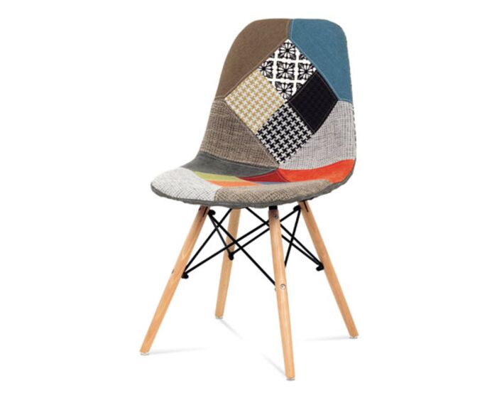 Jídelní židle patchwork / masiv buk CT-724 PW2