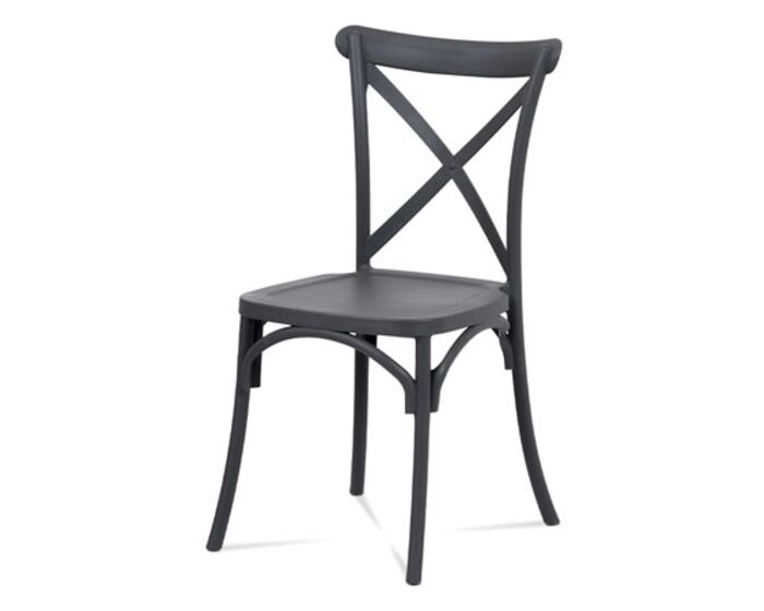Jídelní židle, šedá plast CT-830 GREY