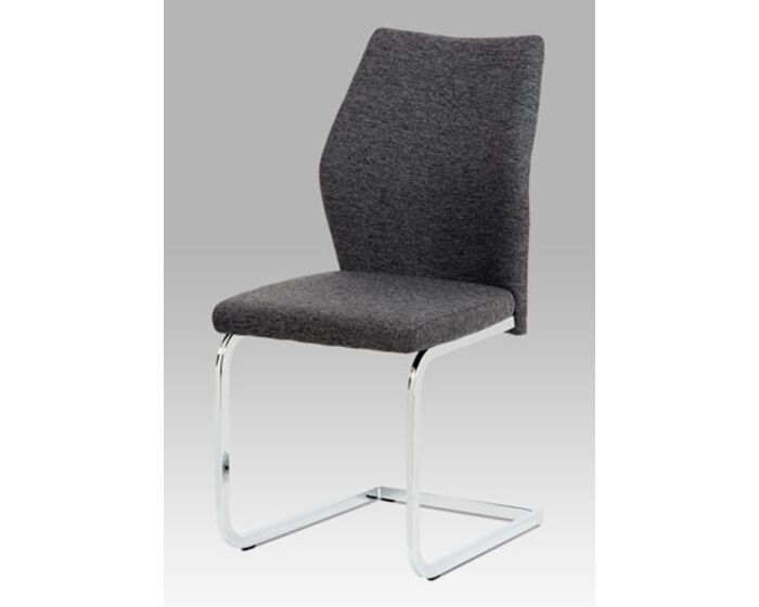 Jídelní židle černá látka / chrom DCH-183 BK2