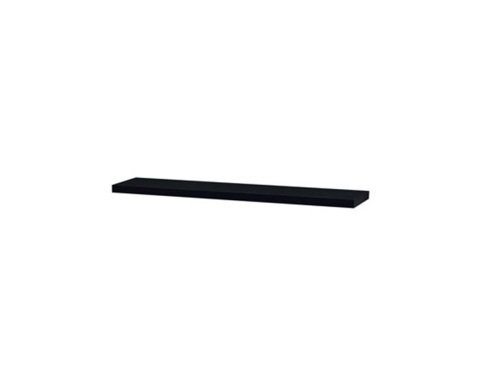 Nástěnná polička 120 cm, barva černá - vysoký lesk. Baleno v ochranné fólii. P-002 BK