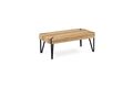 Konferenční stolek 110x60x43, MDF bělený dub, kov černý mat AHG-241 OAK2