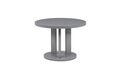 Jídelní stůl pr. 108 cm, sklo šedé + MDF šedá AT-4003 GREY