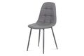 Jídelní židle, šedá ekokůže, kov antracit CT-393 GREY