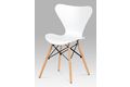 Jídelní židle bílý plast / natural CT-742 WT