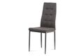 Jídelní židle, šedá látka, kov matný antracit DCL-397 GREY2