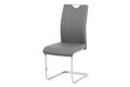 Jídelní židle šedá koženka / chrom DCL-411 GREY