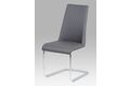 Jídelní židle, koženka šedá / chrom HC-701 GREY