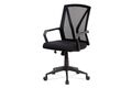 Kancelářská židle, černá mesh, plastový kříž, houpací mechanismus KA-C853 BK