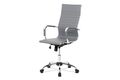 Kancelářská židle, šedá ekokůže, houpací mech, kříž chrom KA-V305 GREY